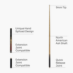 Jonny 8 Ball traditional 57-inch 3/4 cue with mini butt