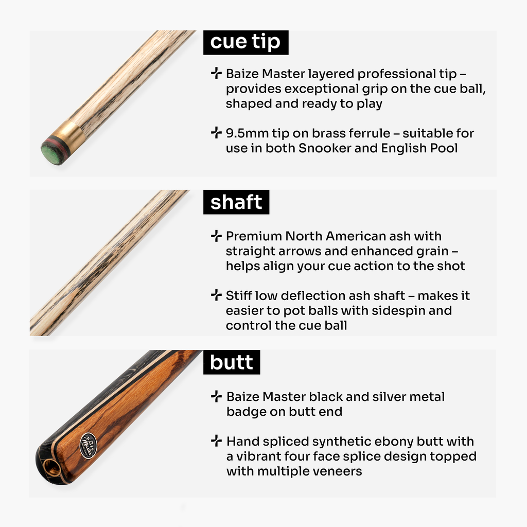 Baize Master Blackline Elite cue and case set