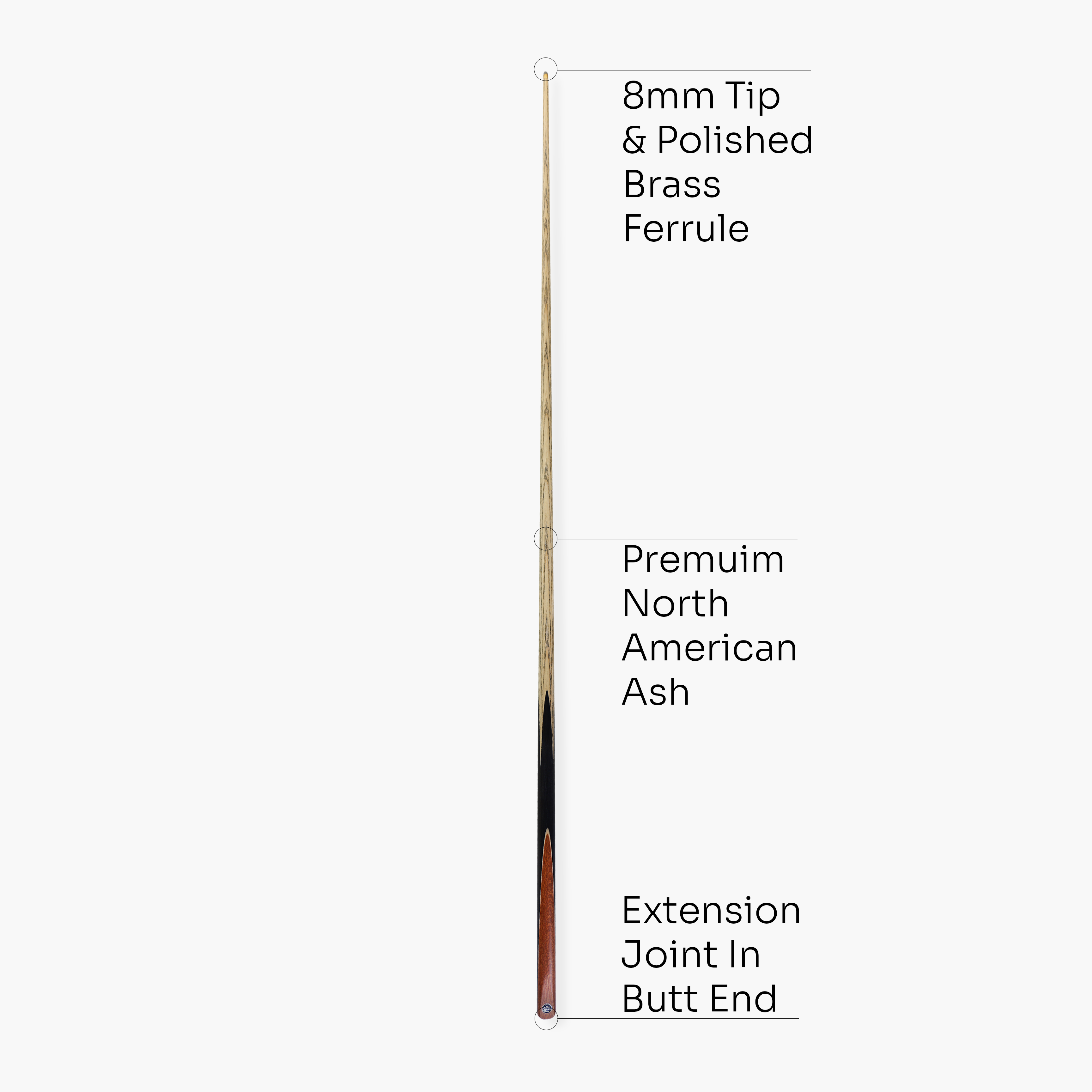 Baize Master Black Label 57-inch pool cue