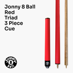 Jonny 8 Ball Red Triad 48-inch cue and soft case