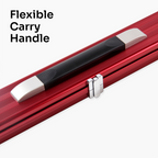 Baize Master Pro Line red 3/4 cue case