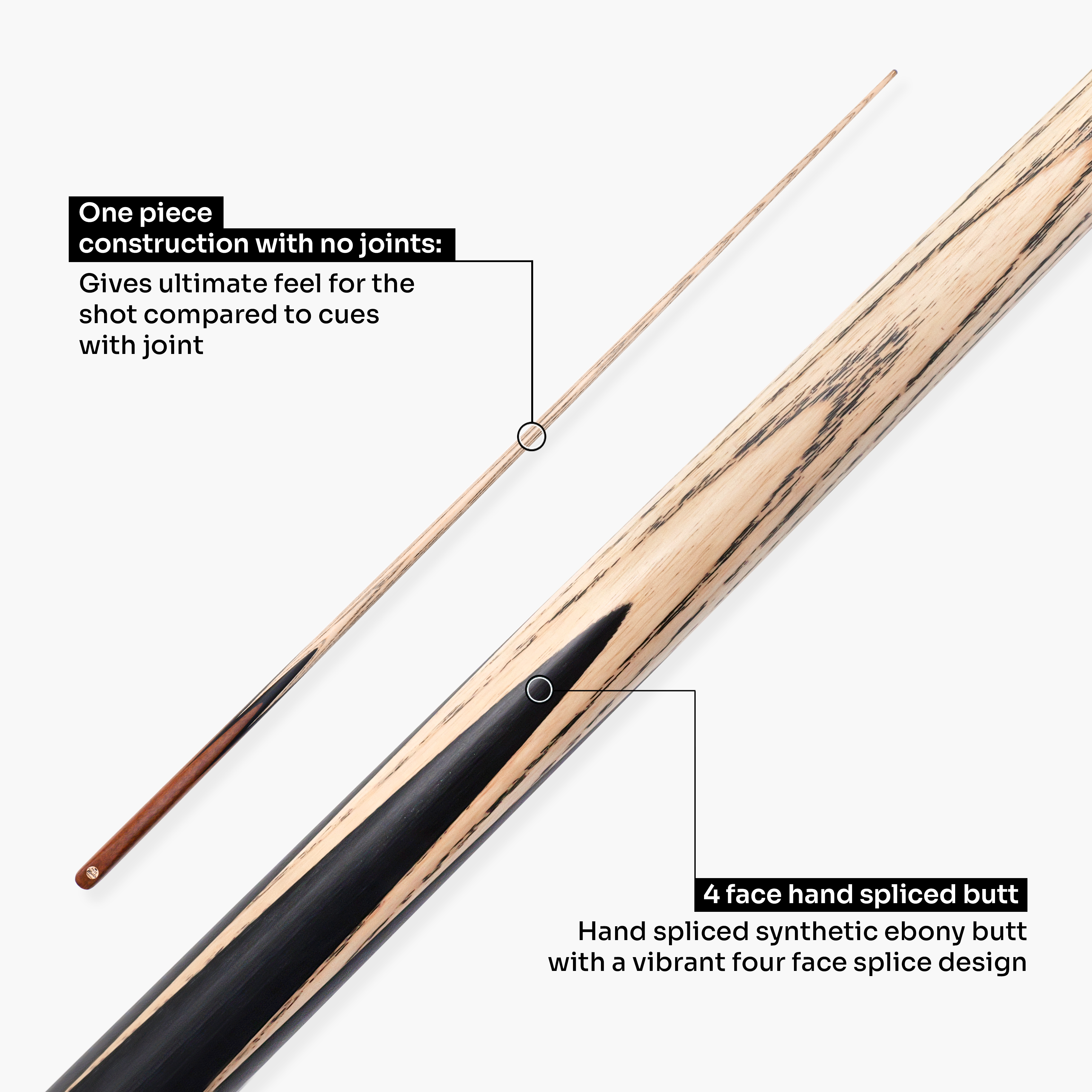 Baize Master Crimson Marksman 57-inch pool cue