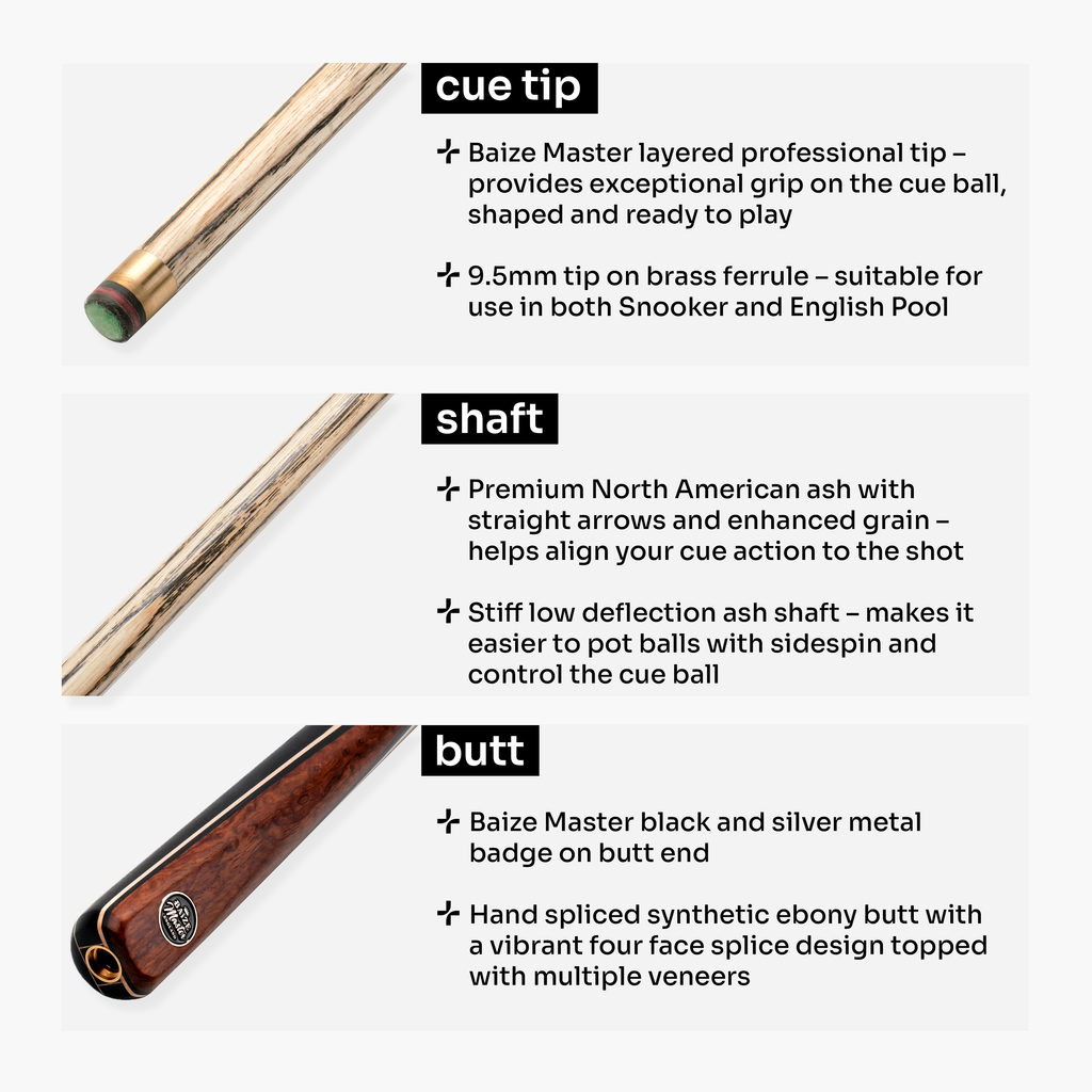 Baize Master Blackline Elite cue and case set