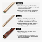 Baize Master Blackline Elite cue and case set