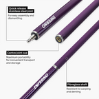Jonny 8 Ball Inferno 2 Piece Graphite Fiberglass Snooker and Pool Cue 9.5mm Green Layered Tip
