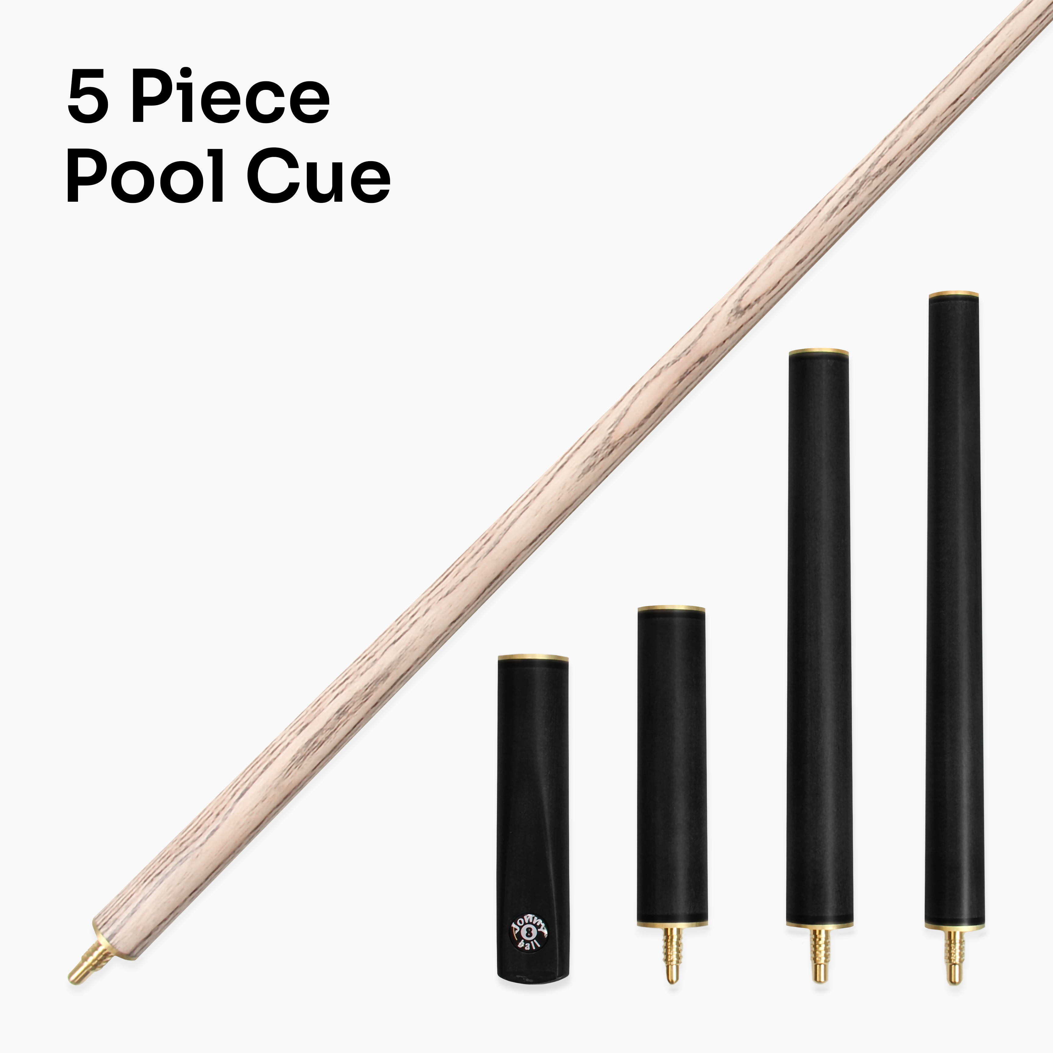 Jonny 8 Ball Combi adjustable 5-piece cue