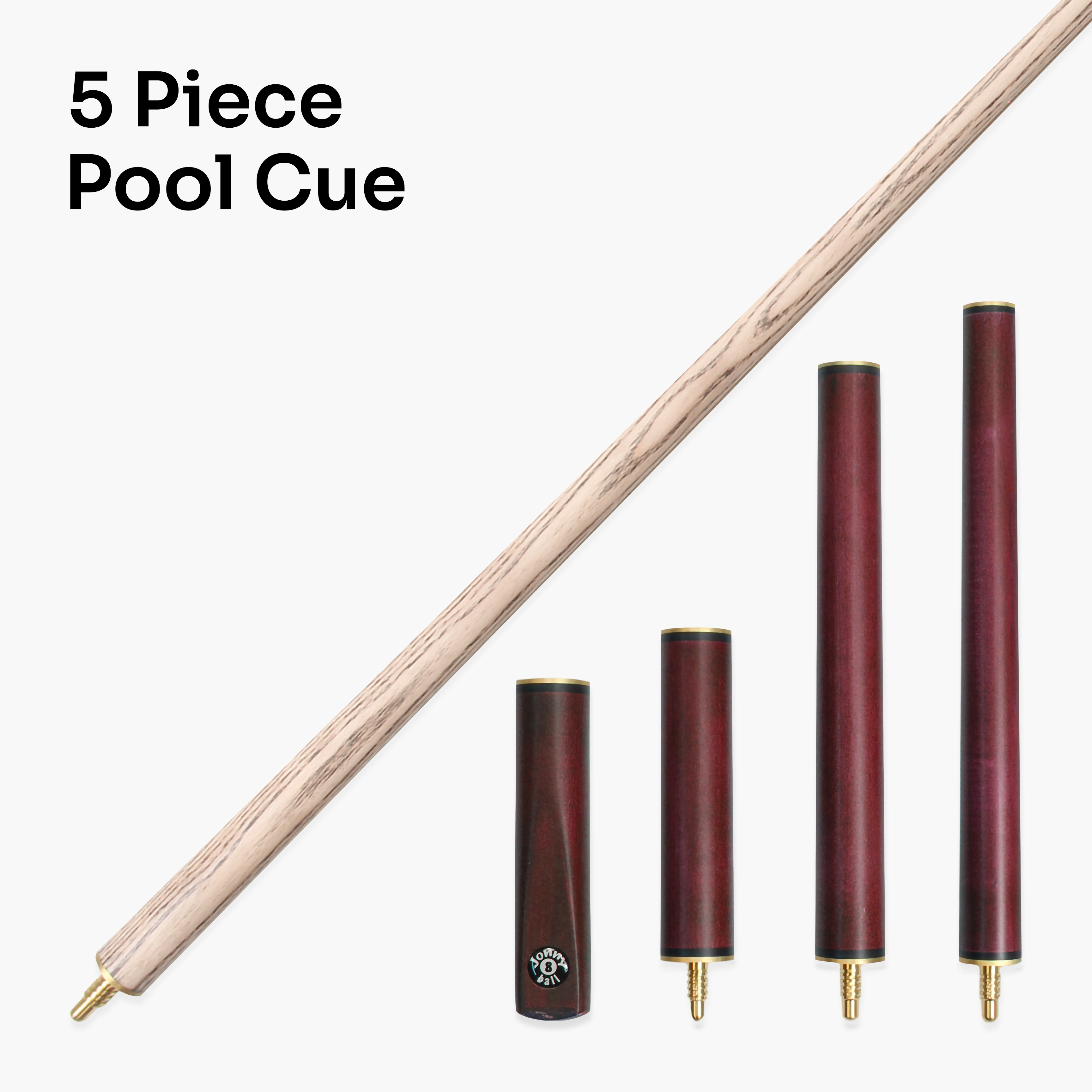 Jonny 8 Ball Combi adjustable 5-piece cue