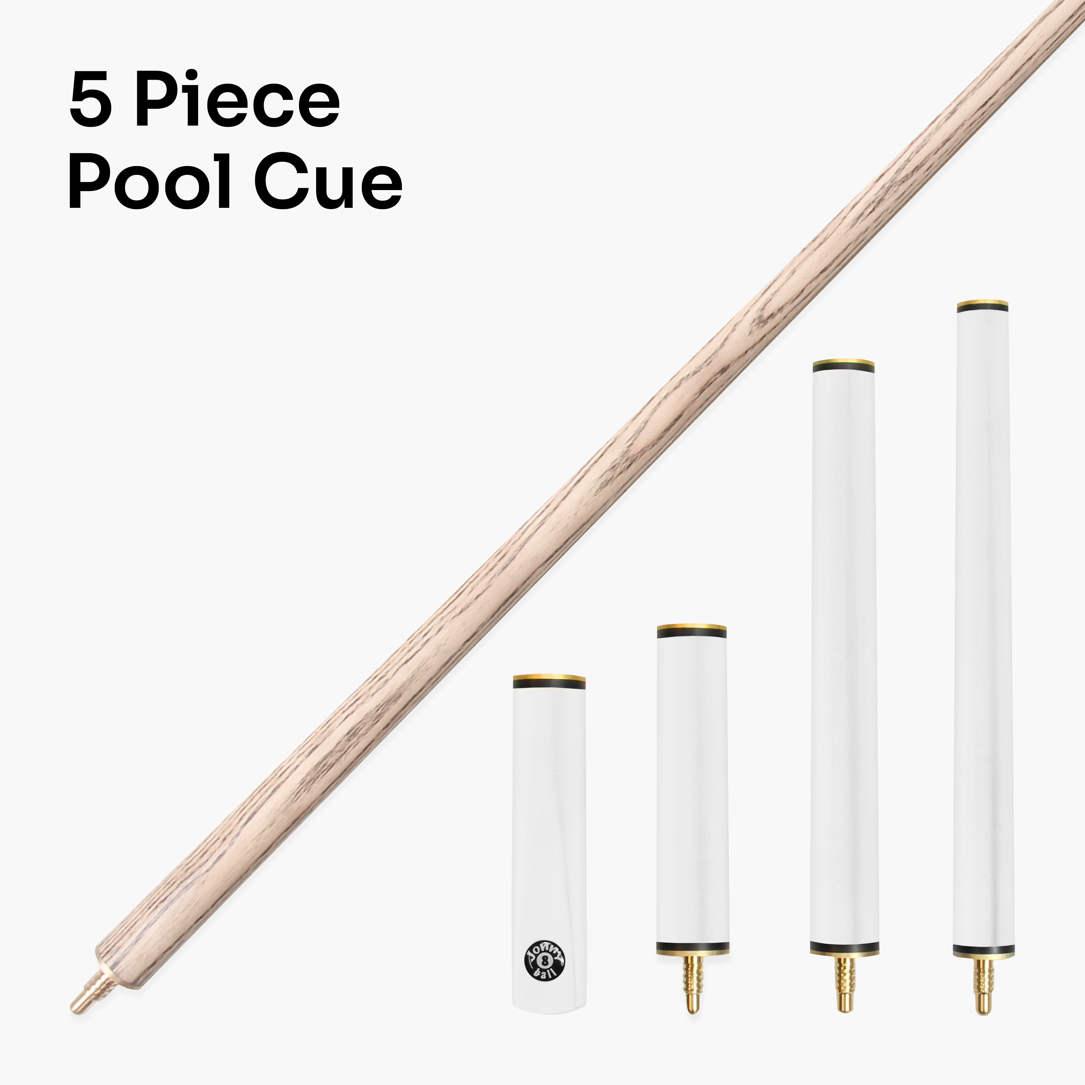 Jonny 8 Ball Combi adjustable 5-piece cue