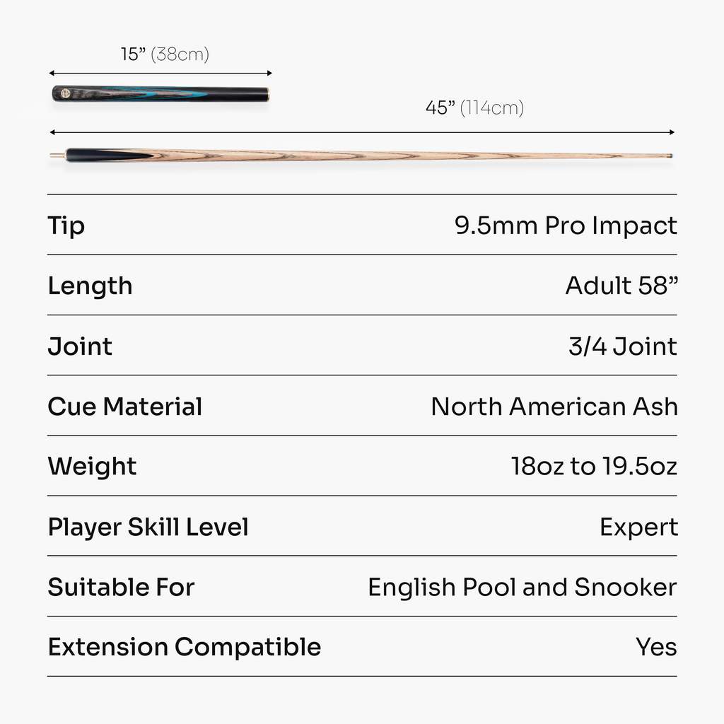 Baize Master Emperor 58-inch 3/4 cue