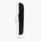 Economy black vinyl 48-inch junior cue case
