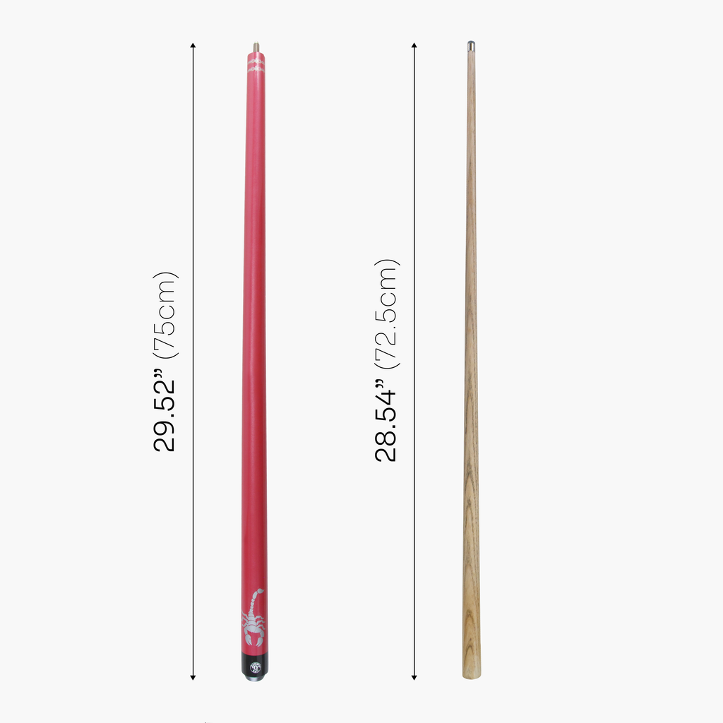 Jonny 8 Ball SCORPION 57 Inch 2 Piece Ash Snooker Pool Cue 9mm Tip with Hard Case