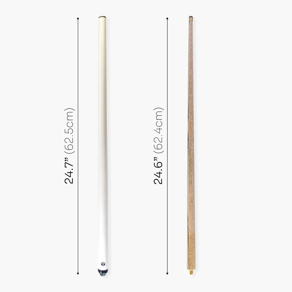 Jonny 8 Ball WHITE JET JUNIOR 48 inch 2pc Ash Pool Snooker Cue - 10mm Tip