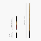 Jonny 8 Ball traditional 57-inch 3/4 cue with mini butt