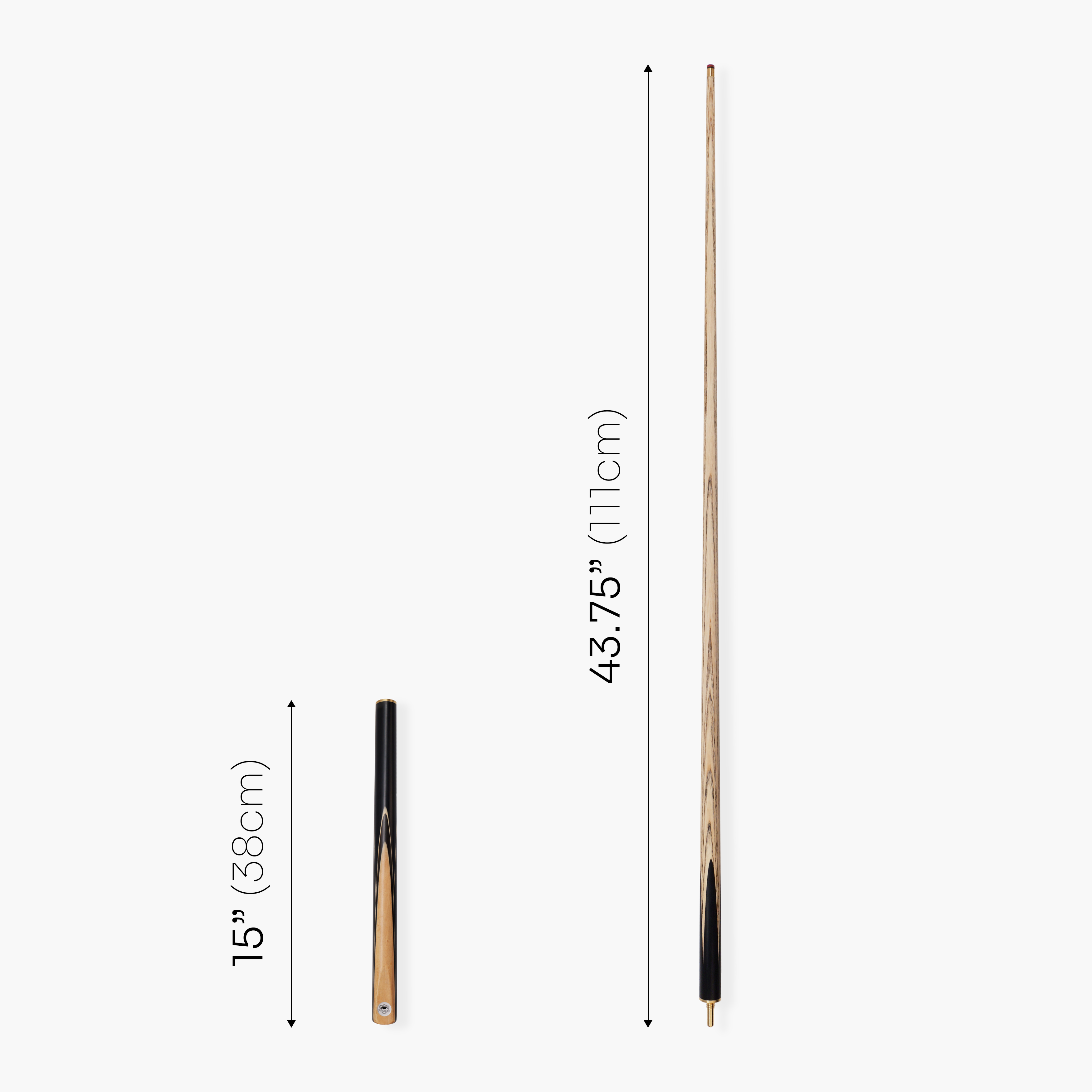 PRO147 Pearl Series Olive 57 Inch 3/4 Jointed Snooker Pool Cue and Case Set 9.5mm Pro Tip