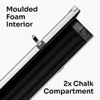 Baize Master Pro Line One Piece Aluminium Snooker Pool Cue Case - Holds Three 1 Piece Cues