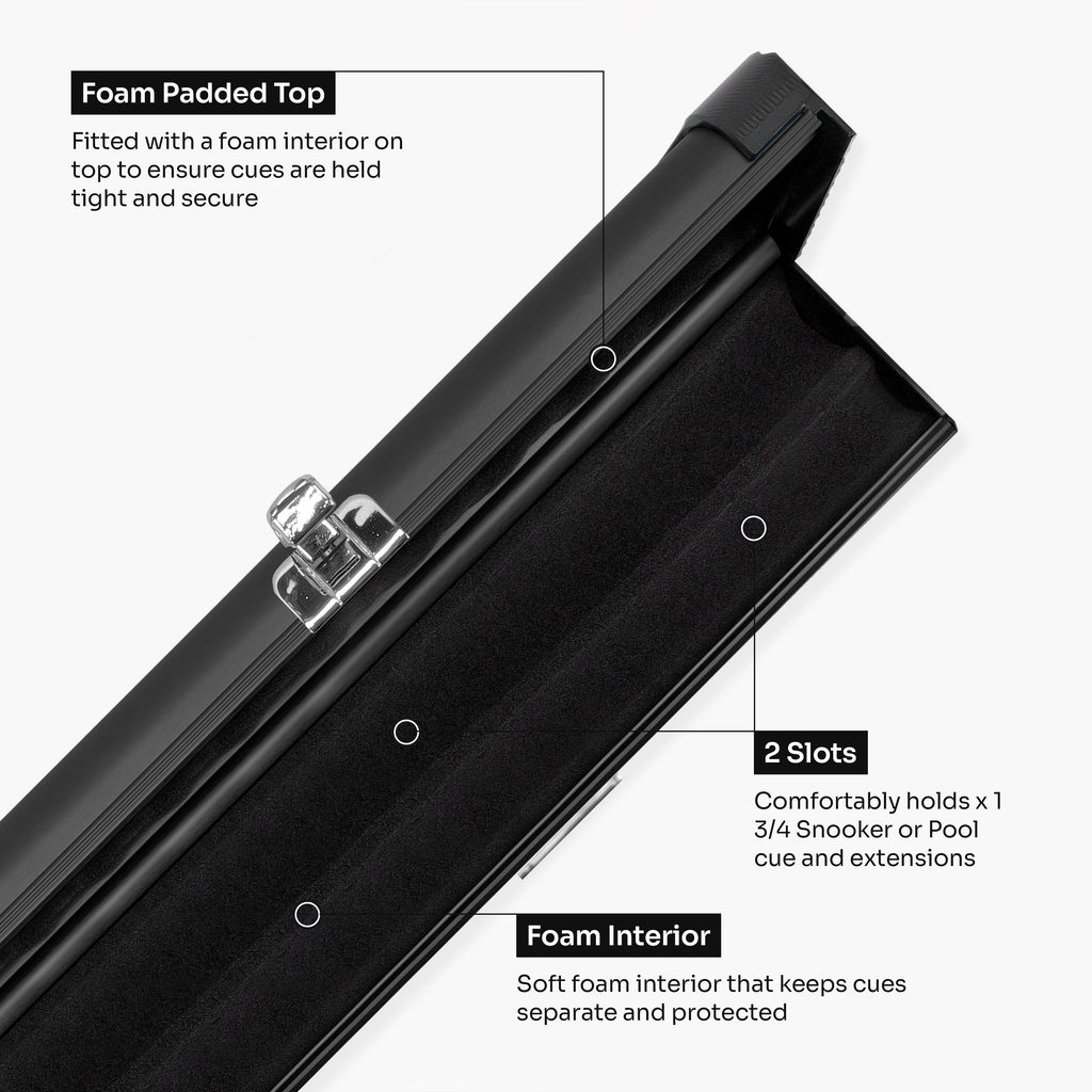 Baize Master Summit 2-slot one-piece cue case
