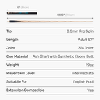 Baize Master G14 Emperor 57-inch 3/4 pool cue