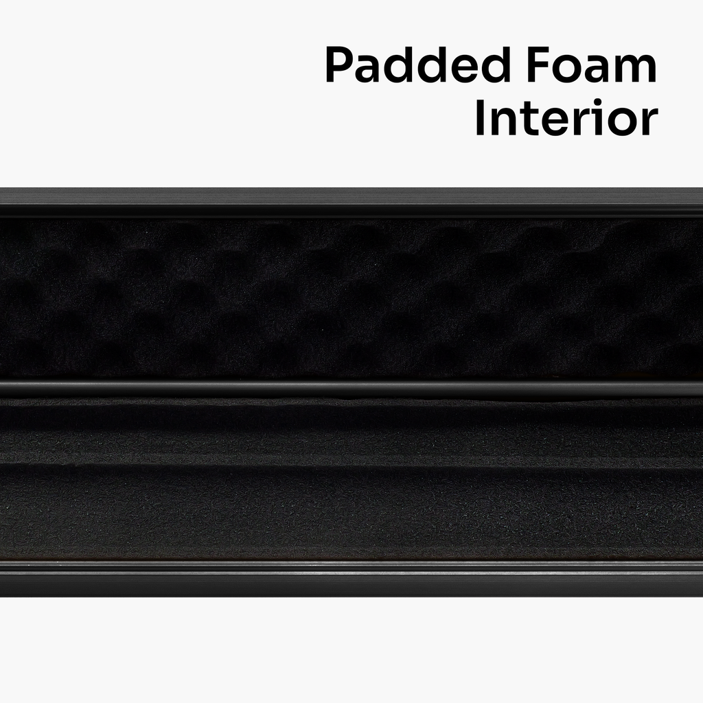 Silver Stripe Pro Aluminium Premium 3/4 Snooker and Pool Cue Case - Holds 1 x 3/4 Joint Cue + Extensions