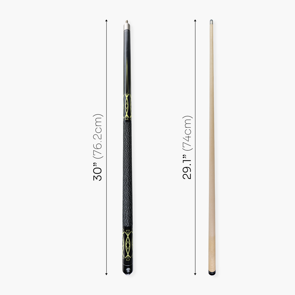 Jonny 8 Ball Geometric 57 Inch 2 Piece Snooker Pool Cue 10mm Tip