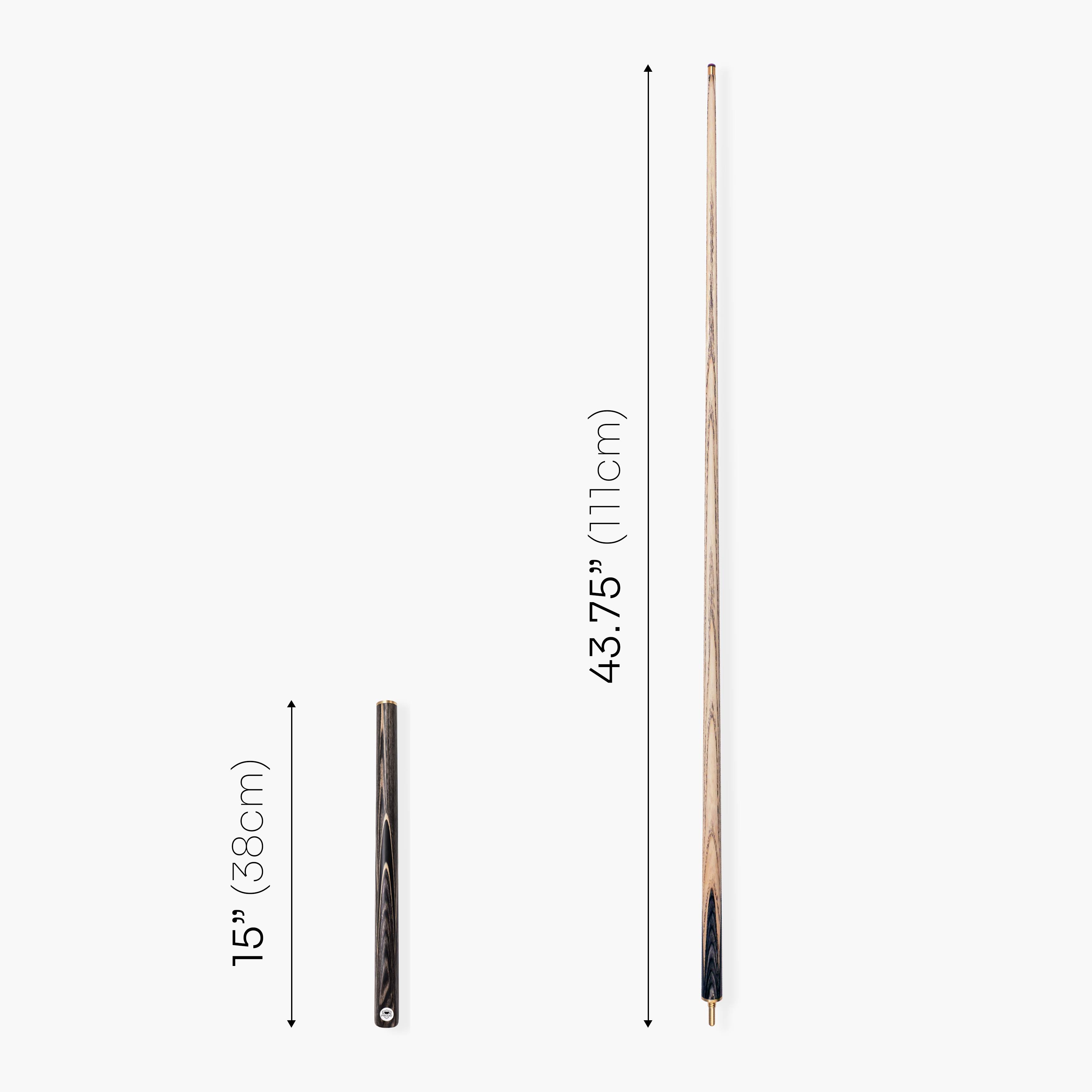 PRO147 Pearl Series Grey 57 Inch 3/4 Jointed Snooker Pool Cue and Case Set 9.5mm Pro Tip