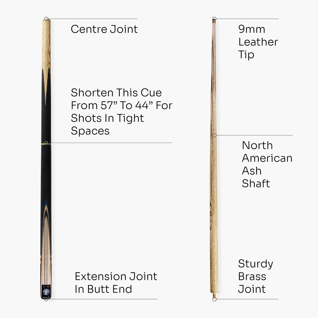 Jonny 8 Ball adjustable 57-inch 3-piece cue and hard case