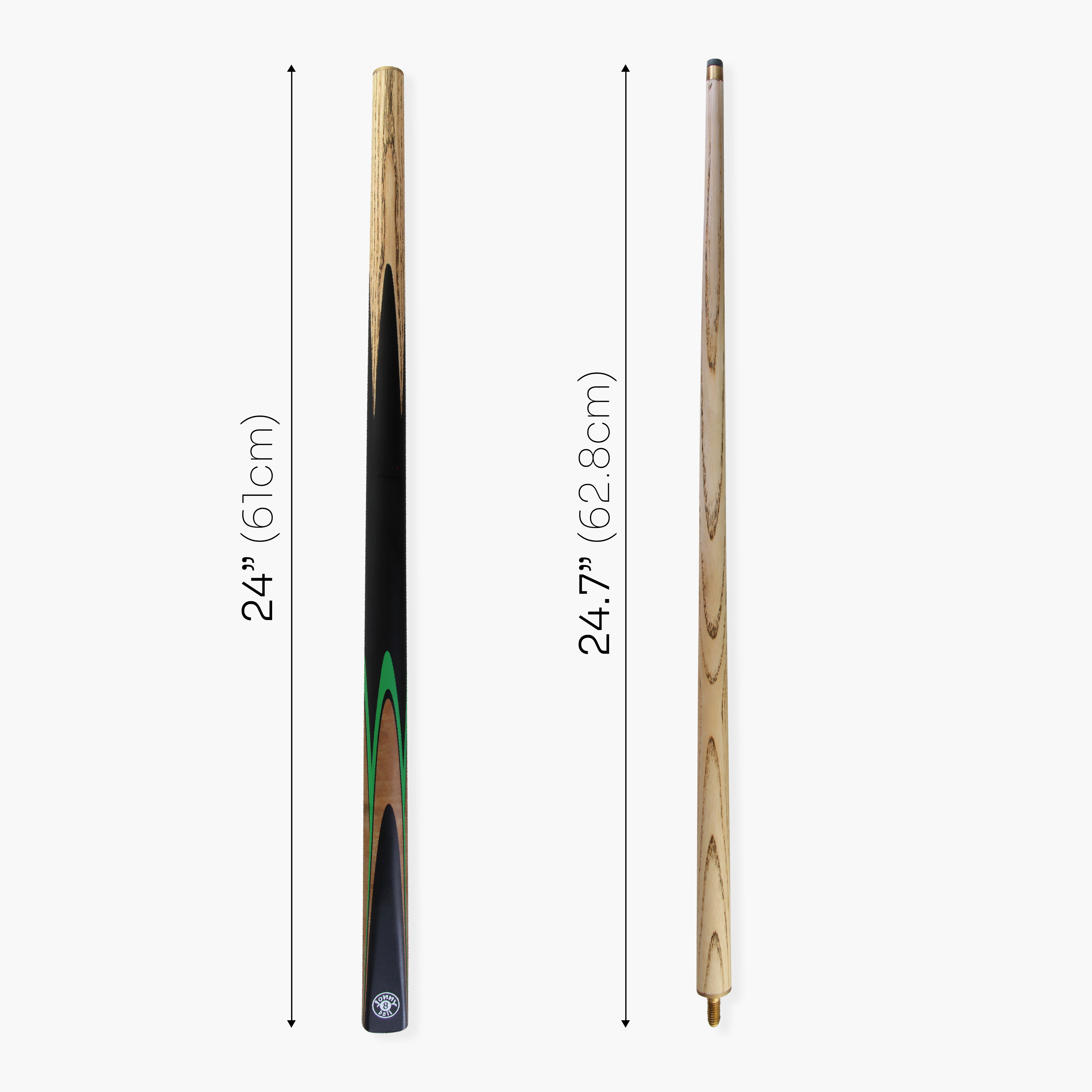 Jonny 8 Ball VANQUISH 48 Inch 2 Piece Junior Kids Snooker Pool Cue 10mm Tip