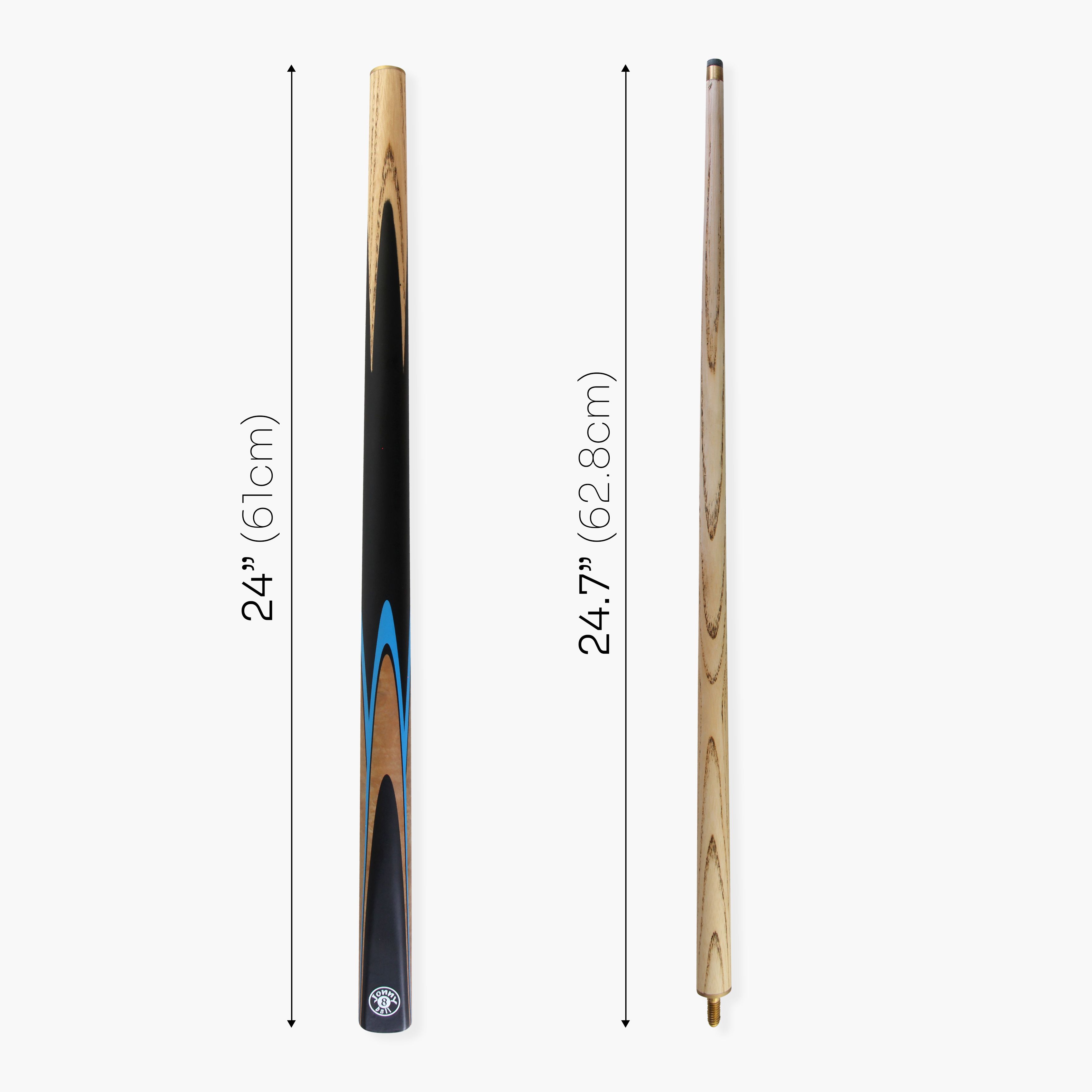Jonny 8 Ball VANQUISH 48 Inch 2 Piece Junior Kids Snooker Pool Cue 10mm Tip