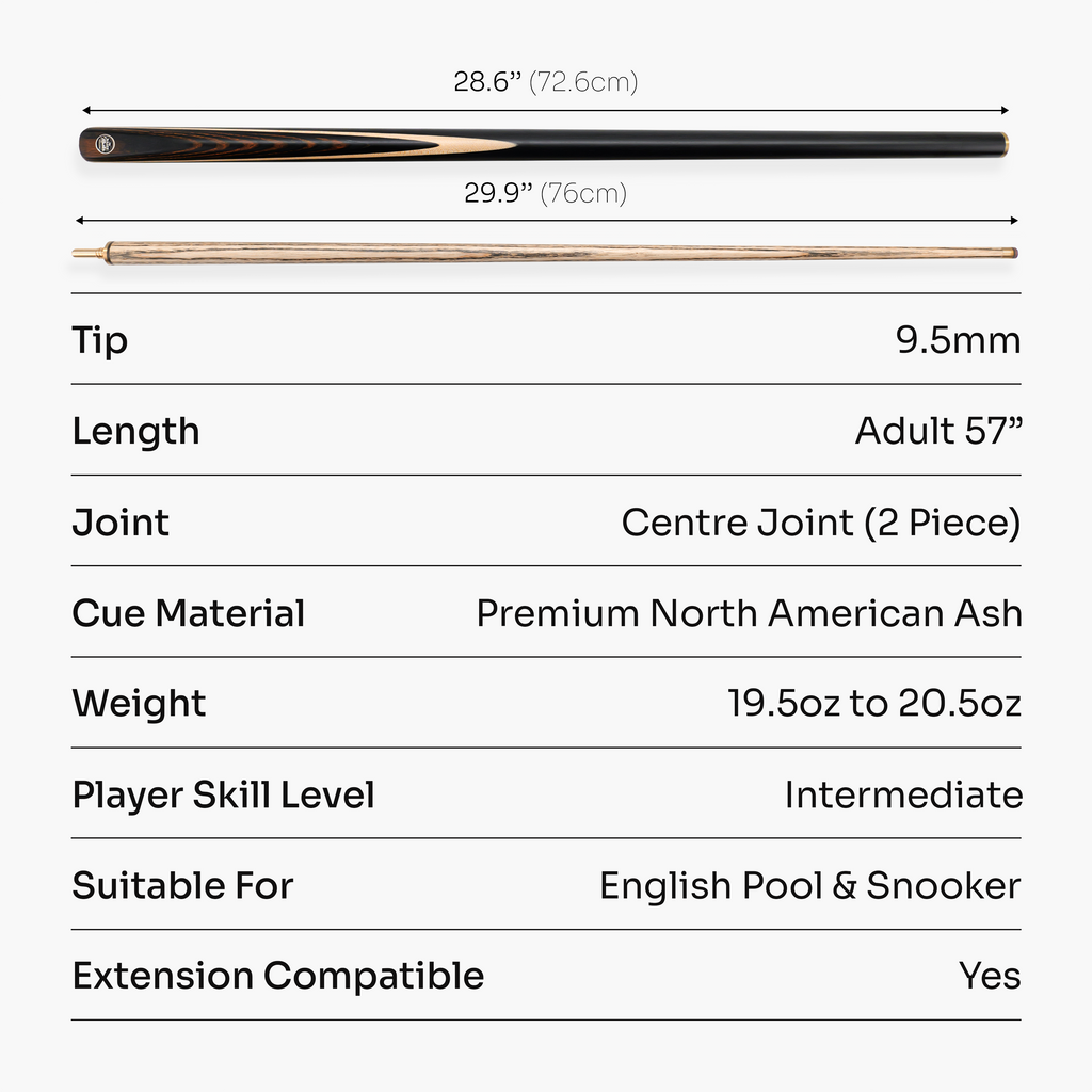 Baize Master Blackline Classic cue and case set