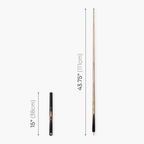 PRO147 Pearl Series Cream 57 Inch 3/4 Jointed Snooker Pool Cue 9.5mm Pro Leather Tip