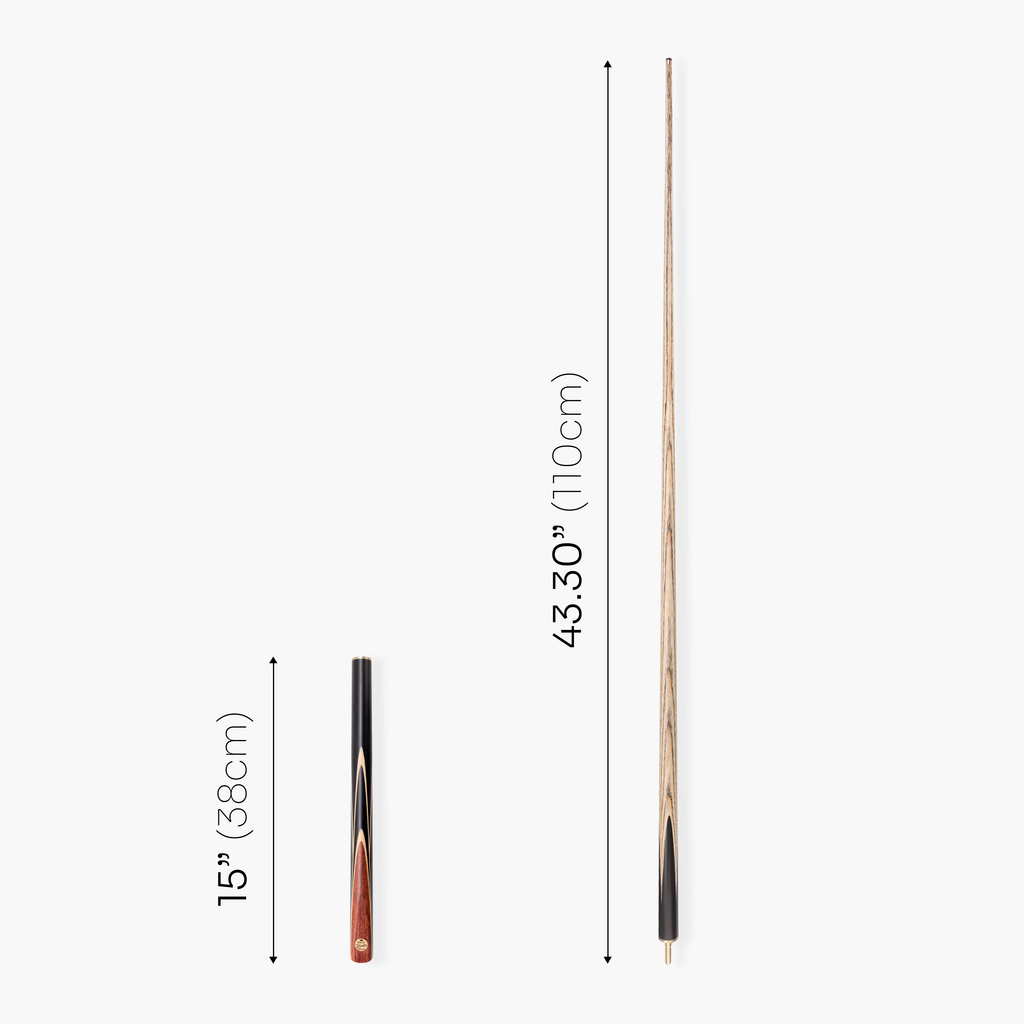 Baize Master Gold Series White Ascot 3/4 pool cue