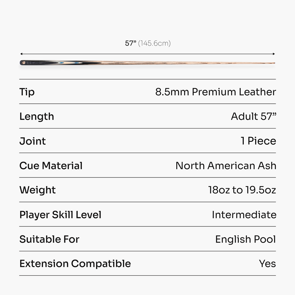 Baize Master Cobalt Marksman 57-inch pool cue