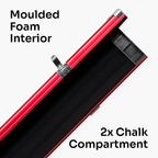 Baize Master Pro Line One Piece Aluminium Snooker Pool Cue Case - Holds Three 1 Piece Cues