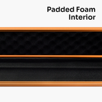 Silver Stripe Pro Aluminium Premium 3/4 Snooker and Pool Cue Case - Holds 1 x 3/4 Joint Cue + Extensions