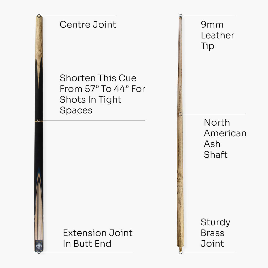 Jonny 8 Ball adjustable 57-inch 3-piece cue
