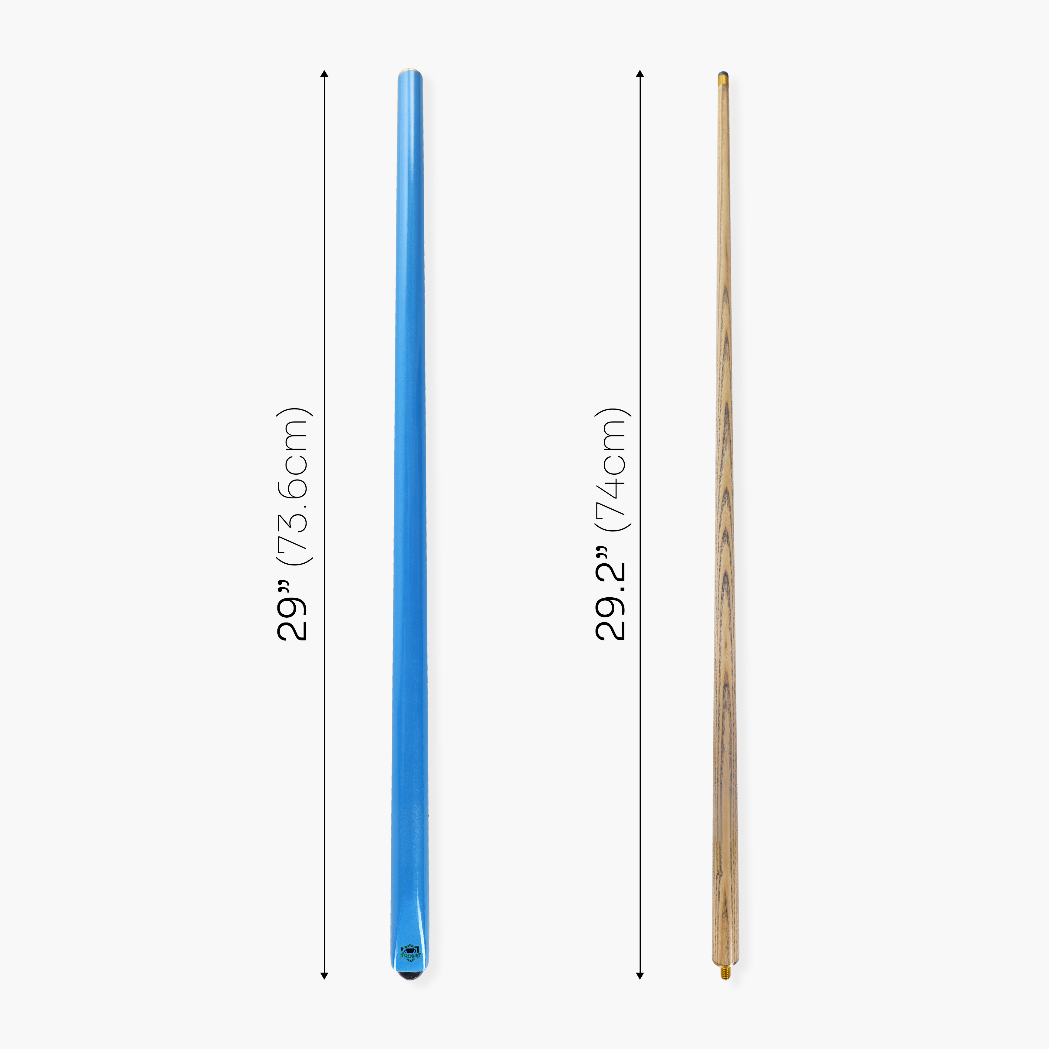 PRO147 SKY BLUE Butt 57 Inch 2 Piece Snooker Pool Cue and Case Set with 9.5mm Tip