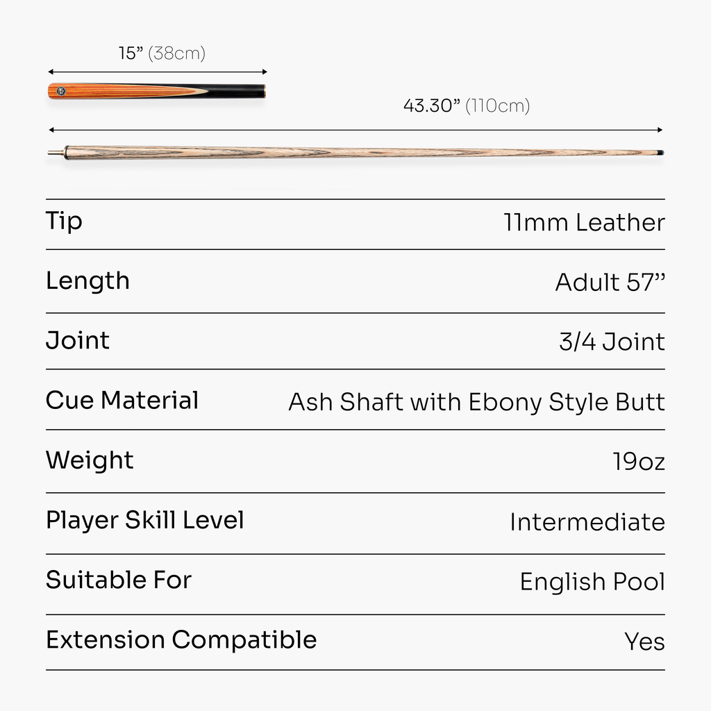 Baize Master Tan Crusher 57-inch pool break cue