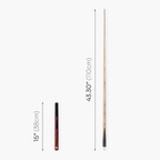 Baize Master Gold Series Red Ascot 3/4 pool cue