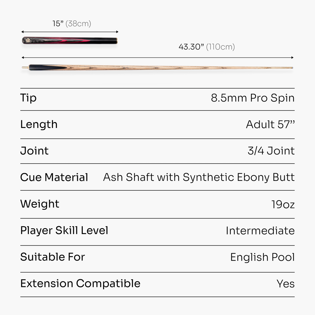 Baize Master G14 Emperor 57-inch 3/4 pool cue