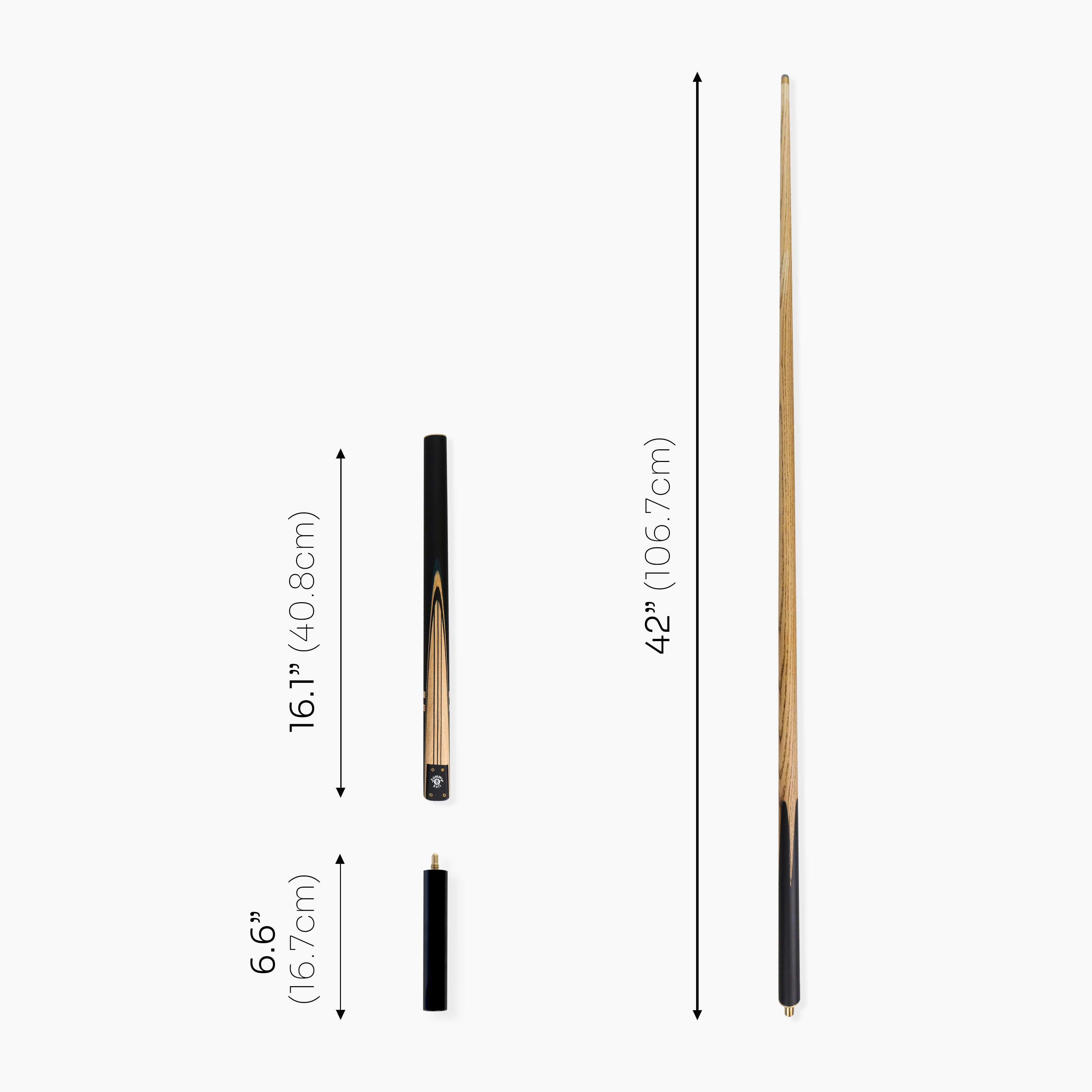 Jonny 8 Ball traditional 57-inch 3/4 cue with mini butt