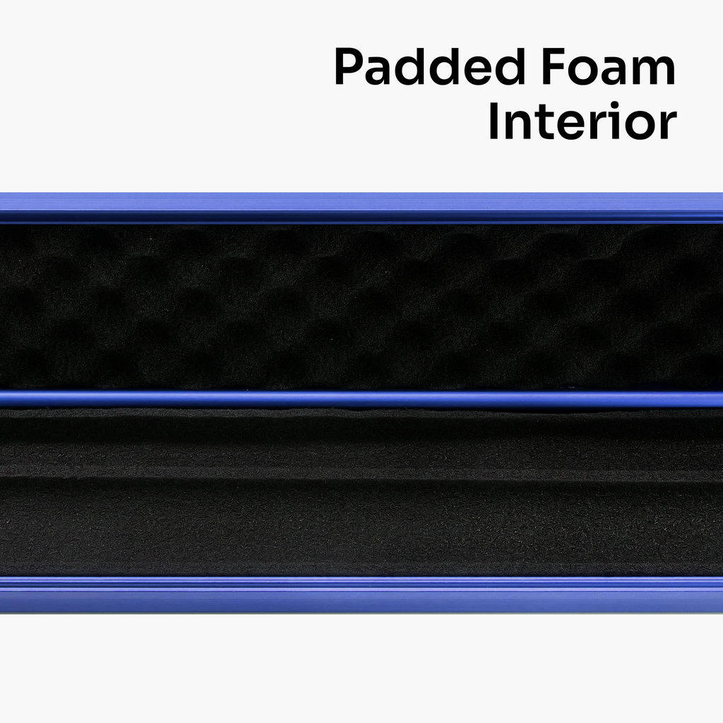 Silver Stripe Pro Aluminium Premium 3/4 Snooker and Pool Cue Case - Holds 1 x 3/4 Joint Cue + Extensions