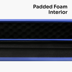 Silver Stripe Pro Aluminium Premium 3/4 Snooker and Pool Cue Case - Holds 1 x 3/4 Joint Cue + Extensions
