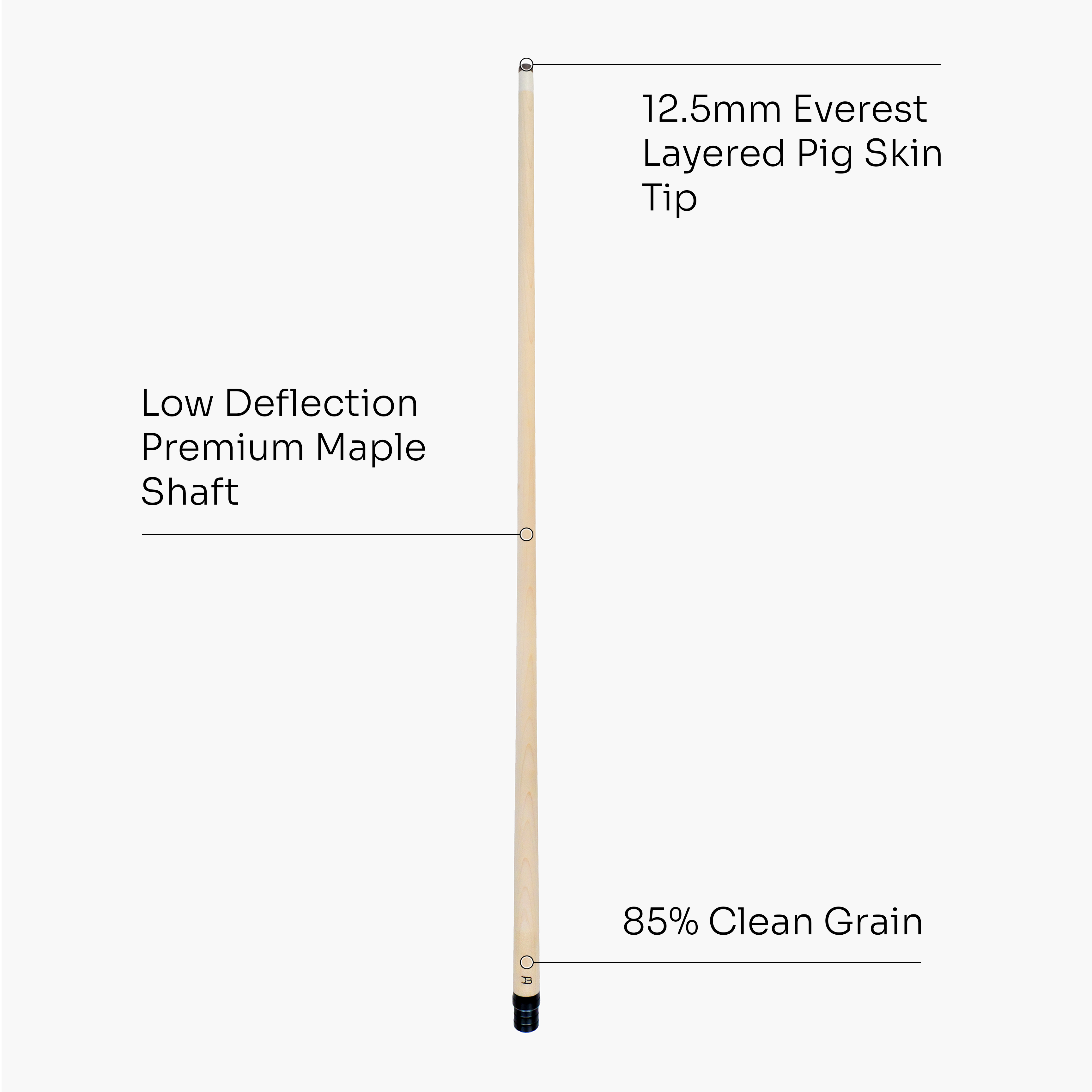 Dynamite Billiards PRO-85 maple shaft - 12.5mm tip