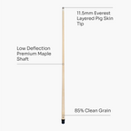 Dynamite Billiards PRO-85 maple shaft - 11.5mm tip