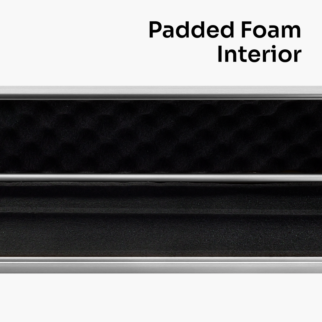 Silver Stripe Pro Aluminium Premium 3/4 Snooker and Pool Cue Case - Holds 1 x 3/4 Joint Cue + Extensions