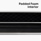 Silver Stripe Pro Aluminium Premium 3/4 Snooker and Pool Cue Case - Holds 1 x 3/4 Joint Cue + Extensions