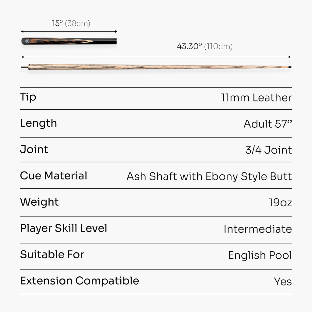 Baize Master Copper Crusher 57-inch pool break cue
