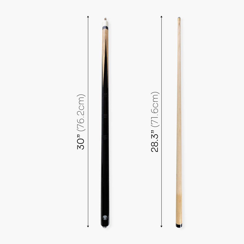 Jonny 8 Ball Pub Style 2 Piece Snooker Pool Cue Set 9.5mm Tip - TWO 57 Inch Cues