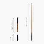 Jonny 8 Ball traditional 57-inch 3/4 cue with mini butt