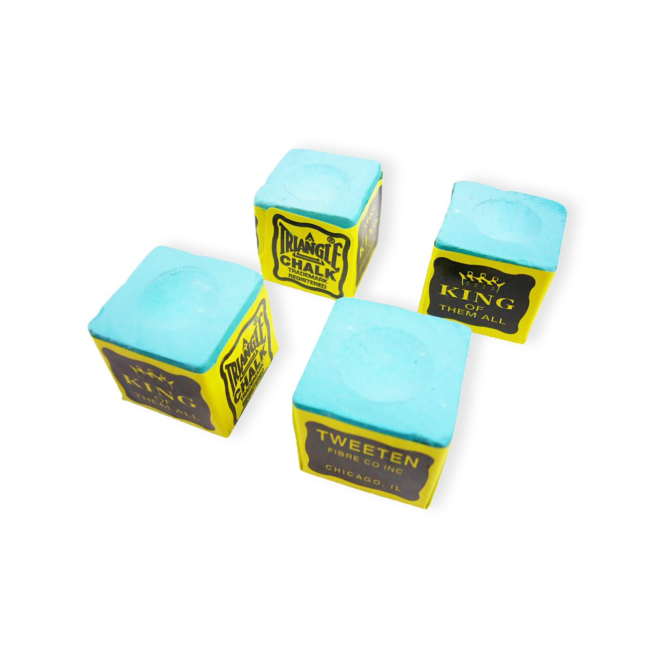 Triangle Snooker & Pool Chalk (8-pack) - Green, Made in USA