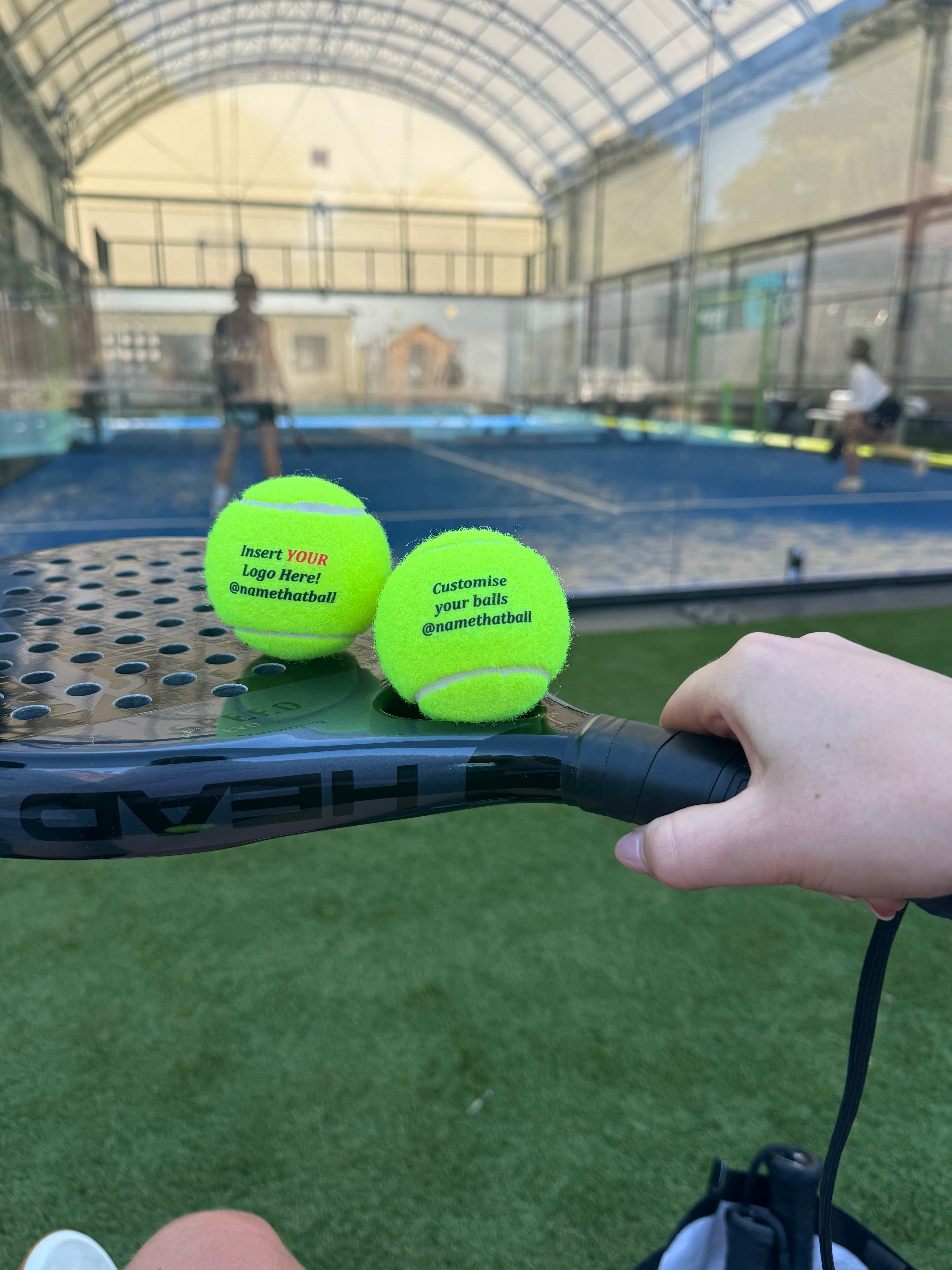 Namethatball - Personalised Padel Balls - Standard text edition